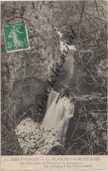 Jura Touriste - Les Planches en Montagne - La Saine dans les Gorges de la Langouette, 1913 / Fransız Postasından Geçmiş, Ön Yüzü Pullu, Ön ve Arka Yüzü Damgalı