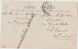 Jura Touriste - Les Planches en Montagne - La Saine dans les Gorges de la Langouette, 1913 / Fransız Postasından Geçmiş, Ön Yüzü Pullu, Ön ve Arka Yüzü Damgalı