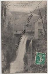 Jura Touriste - Les Planches en Montagne - Cascade de la Langouette, 1913 / Fransız Postasından Geçmiş, Ön Yüzü Pullu, Ön ve Arka Yüzü Damgalı