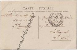 Jura Touriste - Les Planches en Montagne - Cascade de la Langouette, 1913 / Fransız Postasından Geçmiş, Ön Yüzü Pullu, Ön ve Arka Yüzü Damgalı