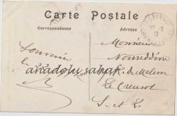 Chateau de Maisons Laffitte - Fauteuil et chaise Empire, chambre du marechal Lannes, 1912 / Fransız Postasından Geçmiş, Ön Yüzü Pullu, Ön ve Arka Yüzü Damgalı