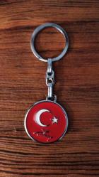 türk bayrağı temalı metal anahtarlık (yeni)