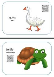 İngilizce Hayvanlar (Animals) Ezber Kartları