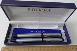 Antika - FRANSA PARİS WATERMAN MARKA BAS ÇEKLİ MÜTHİŞ DOLMAKALEM VE TÜKENMEZ KALEM ORİJİNAL KUTUSUNDA TTT2B3 - kitantik - kitaLog