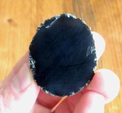 Siyah Obsidyen Doğal Kütle