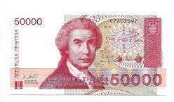 ** HIRVATİSTAN ( 50.000 * DİNARA ) 1993 - ÇİL