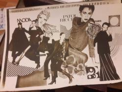 REKLAM MAKTAI - MODA / GİYİM  REKLAMI BASKI ÖNCESİ  HAZIRLANMIŞ PRO - COPİE FOTOĞRAF HALİNDE BASKISI YAPILMIŞ KOMPOZİSYON ÇALIŞMA Ebat :24×36  cm.