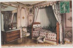 Fontainebleau - Le Palais - Chambre a coucher de Mme de Maintenon, 1912 / Fransız Postasından Geçmiş, Ön Yüzü Pullu, Ön ve Arka Yüzü Damgalı