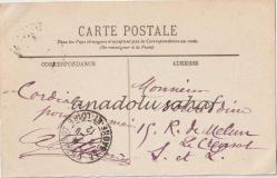 Fontainebleau - La Foret, Le Carrefour du Nid de l'Aigle, 1912 / Fransız Postasından Geçmiş, Ön Yüzü Pullu, Ön ve Arka Yüzü Damgalı