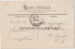 Saint Chamond - Un coin du Jardin Public, 1912 / Fransız Postasından Geçmiş, Ön Yüzü Pullu, Ön ve Arka Yüzü Damgalı