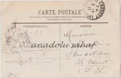 Saint Chamond - Un coin du Jardin Public, 1912 / Fransız Postasından Geçmiş, Ön Yüzü Pullu, Ön ve Arka Yüzü Damgalı