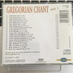 Gregorian Chant - Vol.1 / CD
