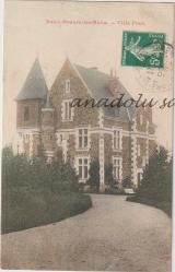 Saint Honore les Bains - Villa Pons, 1912 / Fransız Postasından Geçmiş, Ön Yüzü Pullu, Ön ve Arka Yüzü Damgalı