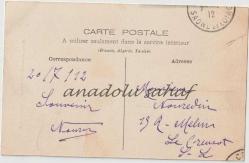 Saint Honore les Bains - Villa Pons, 1912 / Fransız Postasından Geçmiş, Ön Yüzü Pullu, Ön ve Arka Yüzü Damgalı
