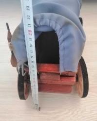 ANTİKA AHŞAP AT ARABASI EL YAPIMI OYUNCAK ARABA