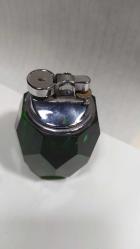 MSÇ6---KRİSTAL CAM KAİDELİ GAZLI MASA ÇAKMAĞI-GAZ KAÇIRIYOR