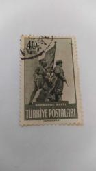 PUL-7-15-- BARBAROS HAYRETTİN ANITI POSTA PULU
