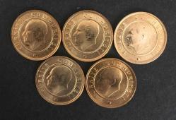 2015 Yılı 1 KURUŞ Seti (5’li) TCML806