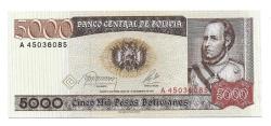 ** BOLİVYA ( 5.000 * BOLİVİANOS ) 1984 - ÇİL