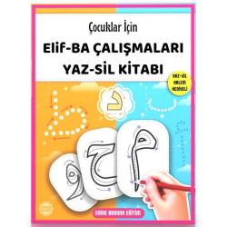 Elif-BA çalışmaları YAZ-SİL Kitabı (Silinebilir KALEM Hediyeli)