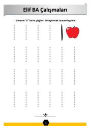 Elif-BA çalışmaları YAZ-SİL Kitabı (Silinebilir KALEM Hediyeli)