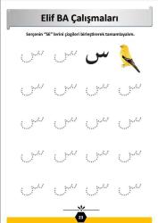 Elif-BA çalışmaları YAZ-SİL Kitabı (Silinebilir KALEM Hediyeli)