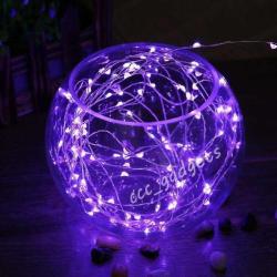 2 METRE MOR PİLLİ LED IŞIK MOR LED IŞIK MOR YILBAŞI AĞACI IŞIĞI MOR NOEL IŞIĞI PURPLE CHRİSTMAS LED LİGHT PARLAK PERİ LED IŞIK
