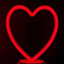 KIRMIZI KALPLİ LED IŞIK YILBAŞI IŞIKLARI DECOR HEART RED LED LİGHT PİLLİ LED IŞIK KIRMIZI NEON LED IŞIK