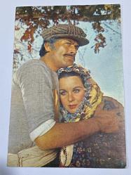 Cüneyt Arkın,Fatma Girik temalı yazısız kartpostal