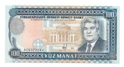 ** TÜRKMENİSTAN ( 100 * MANAT ) 1995 - ÇİL