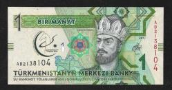 ** TÜRKMENİSTAN ( 1 * MANAT ) 2017 - ÇİL