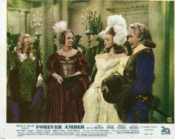 FOREVER AMBER , LINDA DARNELL, CORNEL WILDE,R.GREEN, 7 LOBBY CARDS 