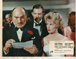 THE CAPTAIN'S TABLE,RRRR 1959 PEGGY CUMMINGS 6 LOBBY CARDS