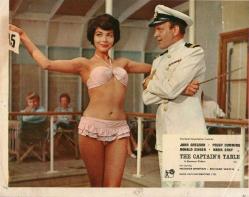 THE CAPTAIN'S TABLE,RRRR 1959 PEGGY CUMMINGS 6 LOBBY CARDS