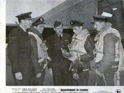 Appointment in London, Original Lobby Cards set 5 adet Dirk Bogarde Dinah Sheridan Siyah Beyaz Şahane RRRR British Lion Films