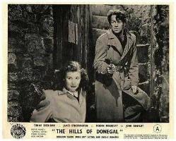 The Hills of Donegal Original Lobby Card Dinah Sheridan John Bentley Holding Gun