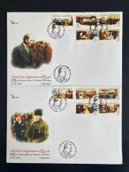 2006 Atatürk'ün Doğumunun 125. Yılı FDC İlk Gün Zarfı ikili tam takım