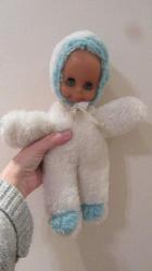 ALMANYA 1980'LERDEN VİNTAGE KARSTADT PELUŞ VE ET BEBEK 31 CM