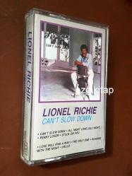 can't slow down - lionel richie kaset (kasetçalarda denenmiştir/dinlenmiştir)