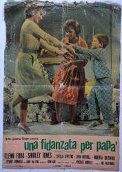 AFİŞ İTALYAN GLENN FORD,SHIRLEY JONES 3 LOBBY POSTER, The Courtship of Eddie's Father UNA FIDANZATE PER PAPA  BEZ ÜZERİNE BASKI