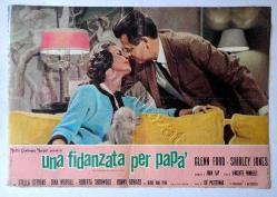 AFİŞ İTALYAN GLENN FORD,SHIRLEY JONES 3 LOBBY POSTER, The Courtship of Eddie's Father UNA FIDANZATE PER PAPA  BEZ ÜZERİNE BASKI