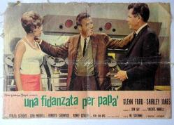 AFİŞ İTALYAN GLENN FORD,SHIRLEY JONES 6 LOBBY POSTER, The Courtship of Eddie's Father UNA FIDANZATE PER PAPA  BEZ ÜZERİNE BASKI