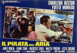AFİŞ İTALYAN IL PRATA DELL'ARIA CHALTON HESTON YVETTE MIMIEUX 8 LOBBY-POSTERS 1972 KAĞIT ÜZRİNE 48X68 CM.