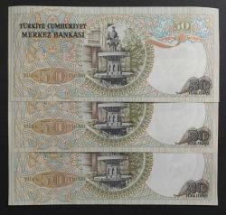 6.Emisyon 50 LİRA LOTU (G26/1.Tertip) ÇİL TCKL26 “3 Adet Seri Takipli”