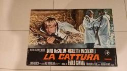 POSTER ITALYAN LA CATTURA DAVID McCALLUM NICOLETTA MACHIAVELLI  1969 HARİKA 4TANE  48X68 SANAT ESERİ