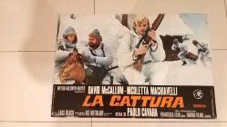 POSTER ITALYAN LA CATTURA DAVID McCALLUM NICOLETTA MACHIAVELLI  1969 HARİKA 4TANE  48X68 SANAT ESERİ