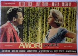 AFİŞ İTALYAN JANE FONDA PETER FINCH AMORE PROHIBITI 