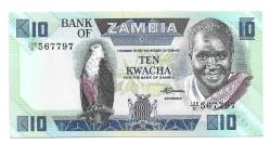 ** ZAMBİYA ( 10 * KWACHA ) 1980-88 - ÇİL