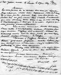 OSMANLICA Fransızca  MOSYÖ RECHİD İMZALI MEKTUP ABD TOPLANTI 