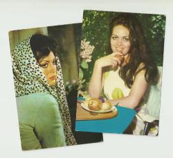 İKİ ADET ESKİ BASIM TÜRKAN ŞORAY KARTPOSTALI...